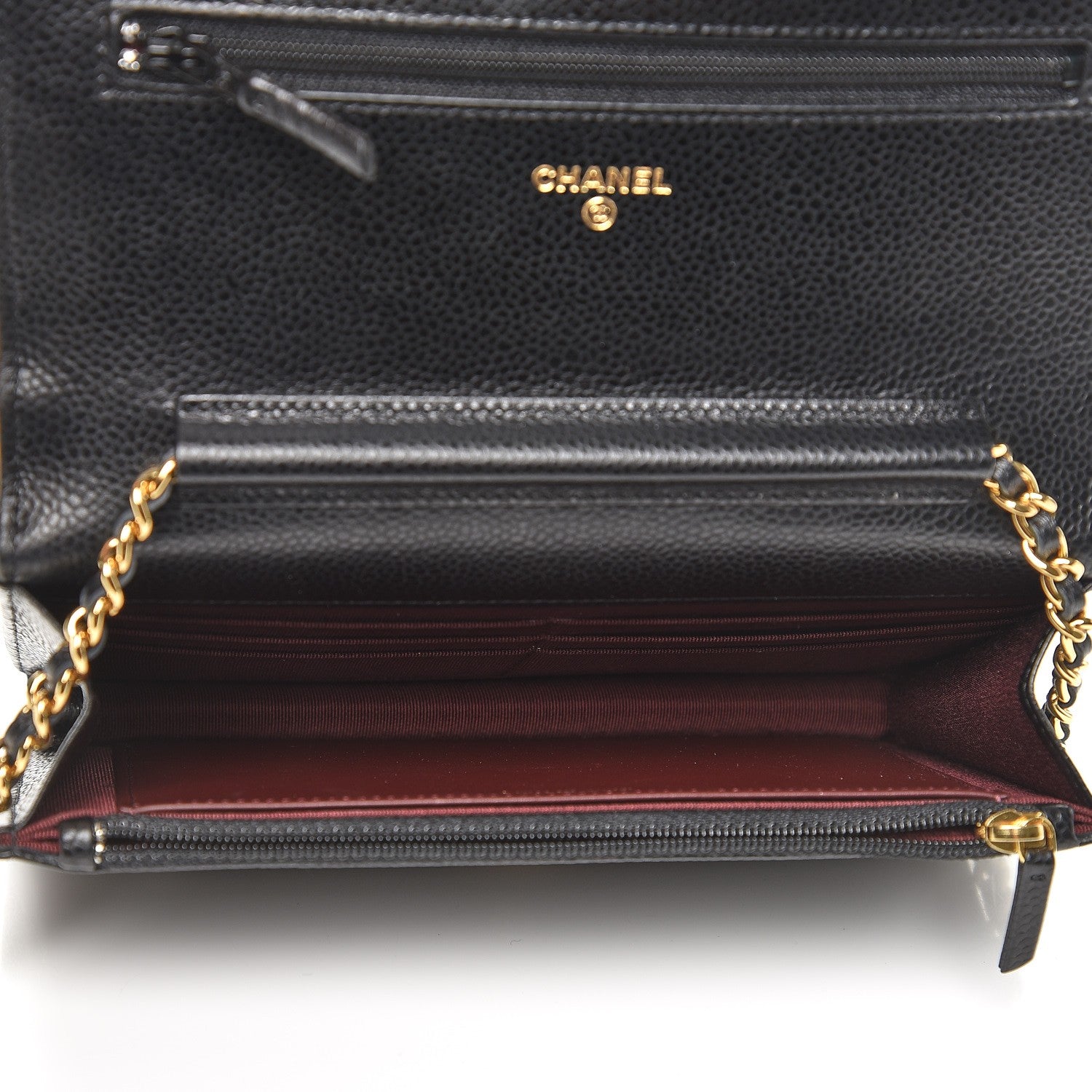 Chanel Caviar Quilted Wallet On Chain WOC Black 5 of 9