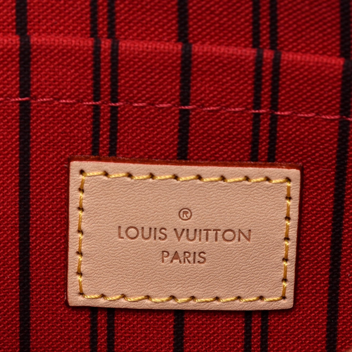Monogram Neverfull MM GM Pochette Cherry