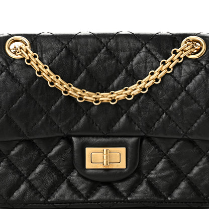 Chanel Aged Calfskin Quilted 2.55 Reissue Mini Flap Black 8 of 10