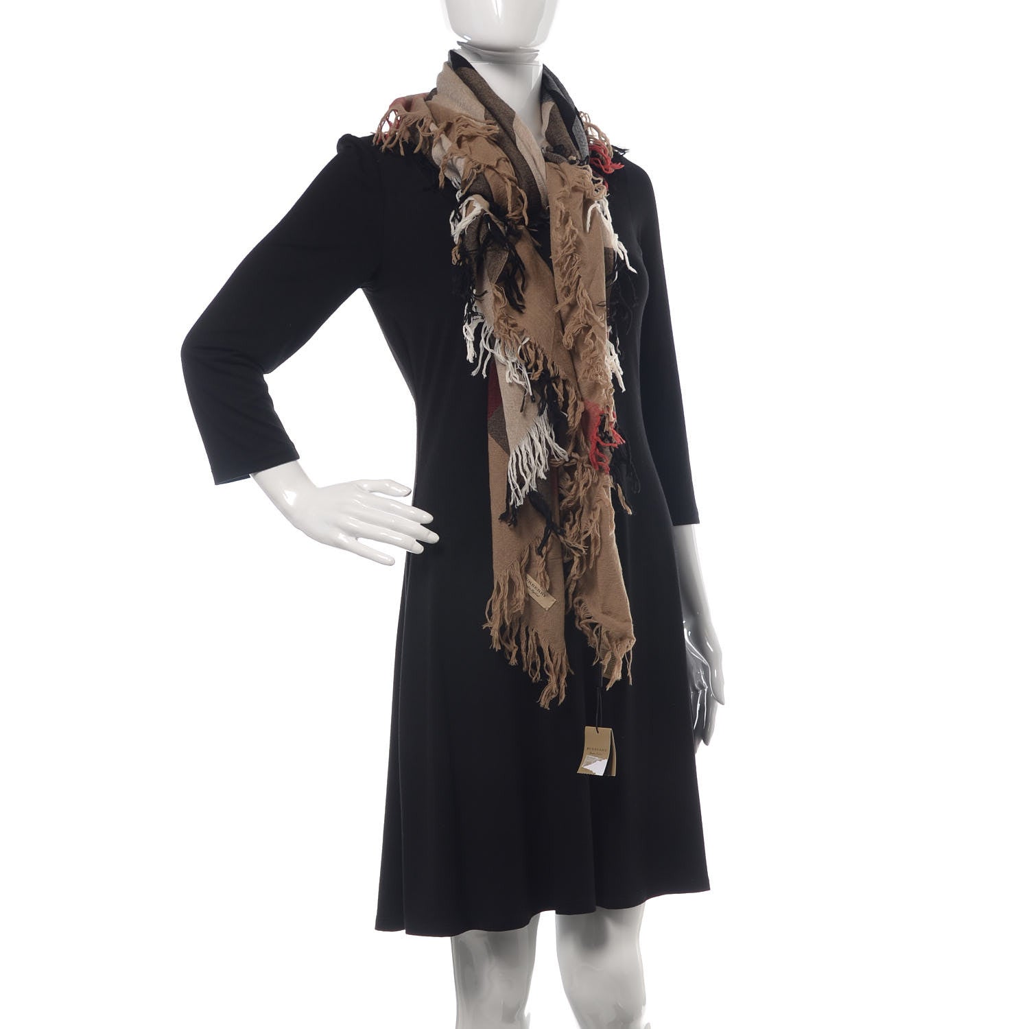 Burberry Merino Wool House Check Scarf Brown 2 of 4