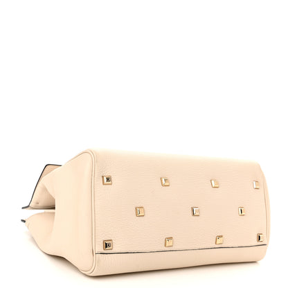Salvatore Ferragamo Calfskin Large Studio Bag Bone 5 of 16