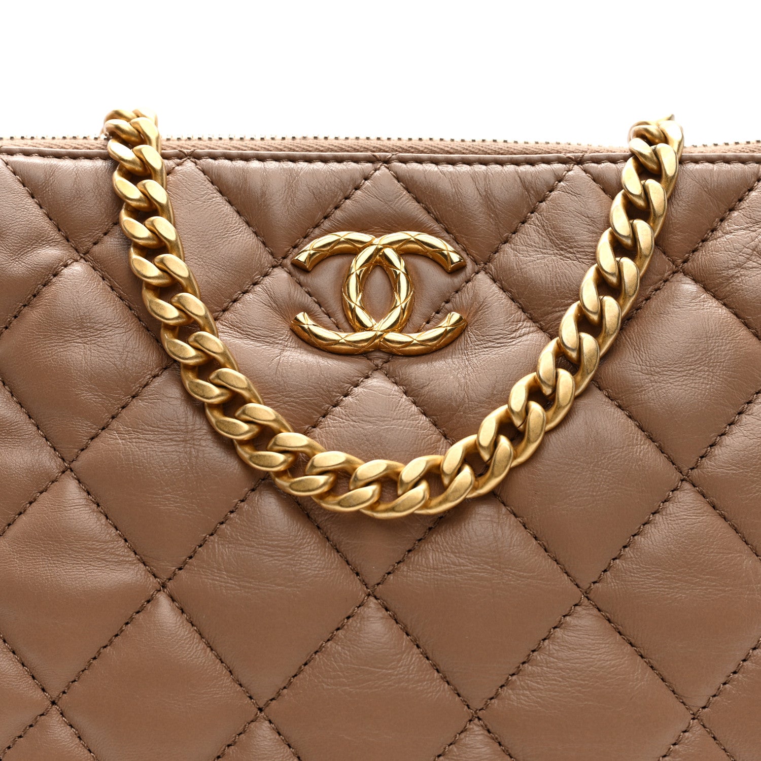 Chanel Lambskin Quilted Pillow Crush Chain Hobo Beige 8 of 10