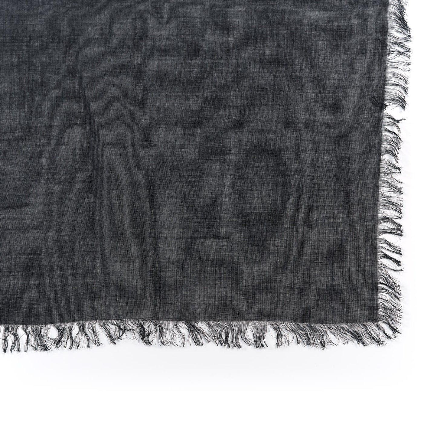 Modal Silk Coco Capitan Logo Square Scarf Black