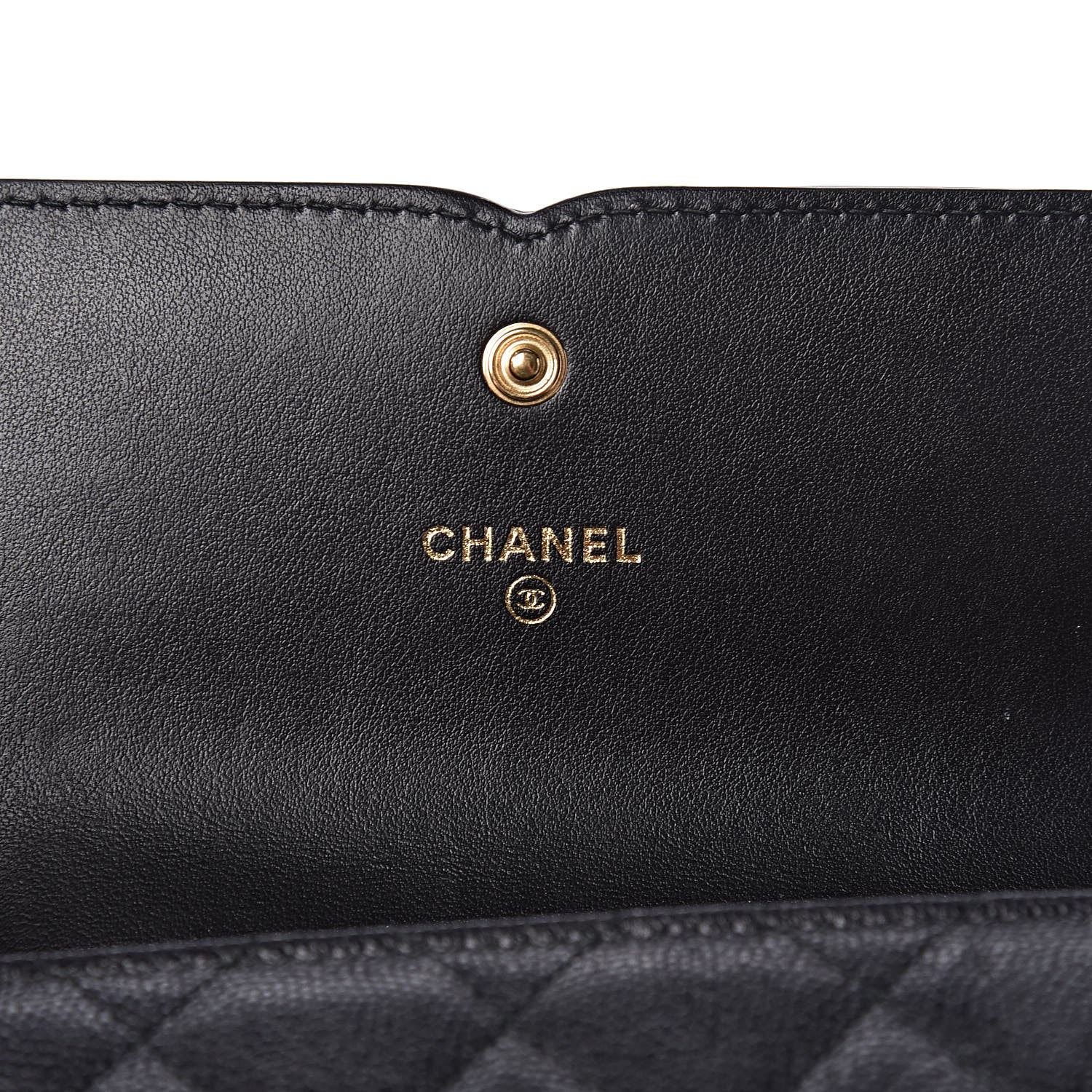 Chanel Caviar Quilted Medium Filigree Flap Wallet Black 6 of 9