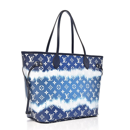 Louis Vuitton Monogram Escale Neverfull MM Blue 4 of 12