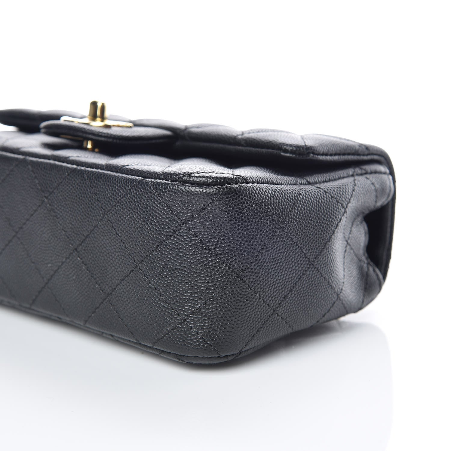 Chanel Caviar Quilted Mini Rectangular Flap Black 6 of 9