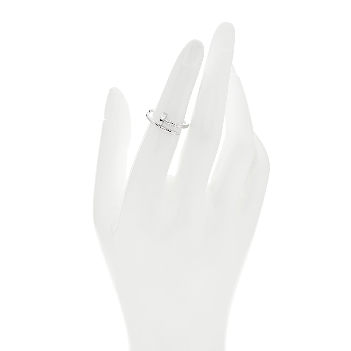18K White Gold Small Juste Un Clou Ring 50 5.25