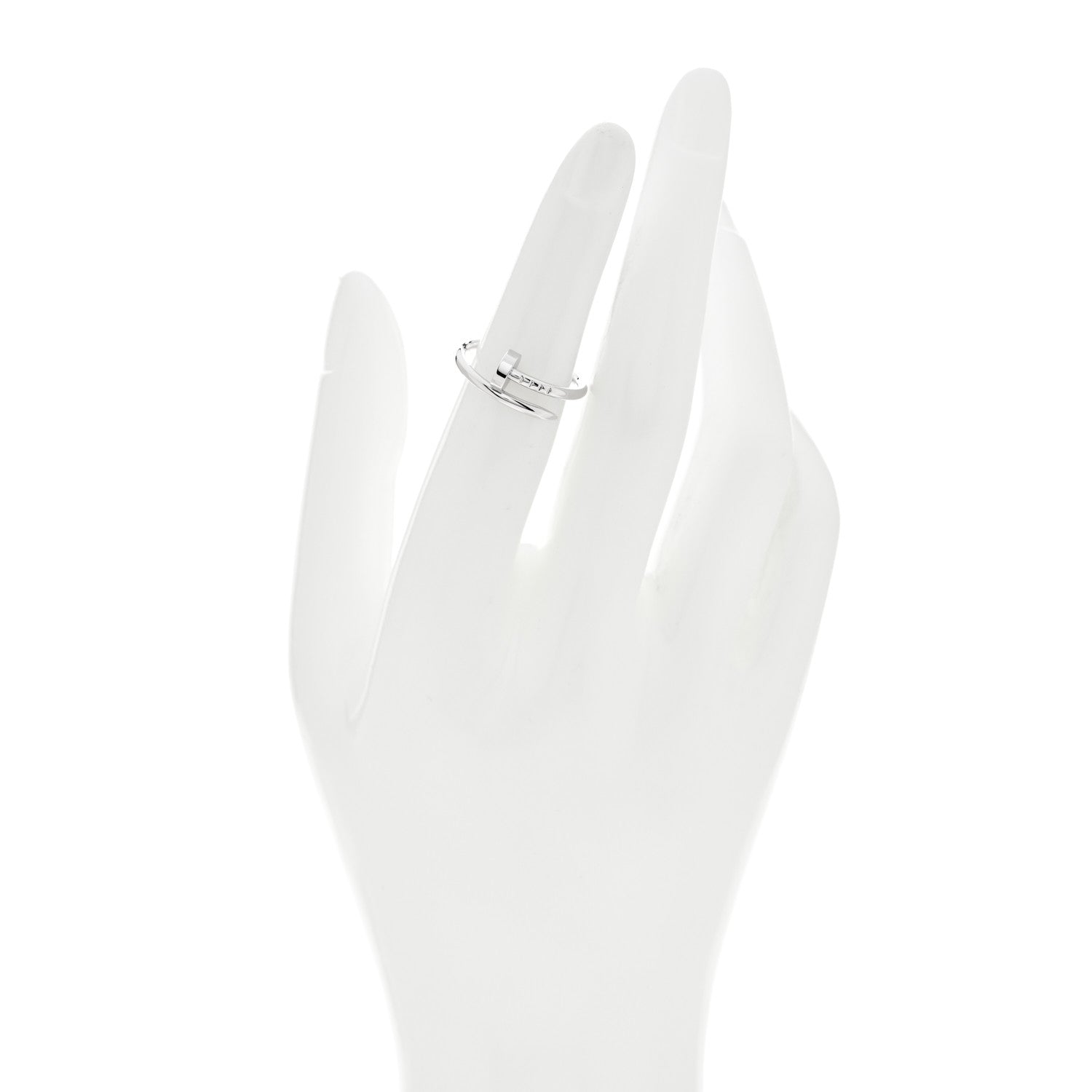 Cartier 18K White Gold Small Juste Un Clou Ring 50 5.25 2 of 5