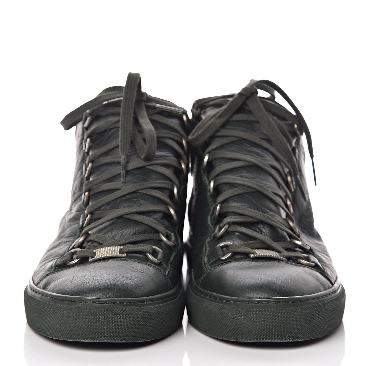 Chevre Hamilton Mens High Top Sneakers 42 Vert