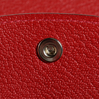 Hermes Chevre Mysore Mini Bearn Wallet Rouge Casaque 9 of 10