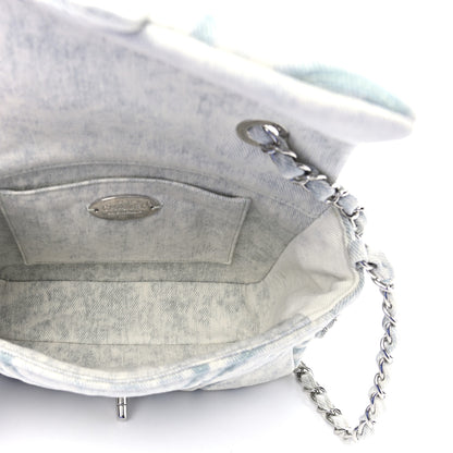 Chanel Denim CC Quilted Mini Square Flap Light Blue 4 of 4