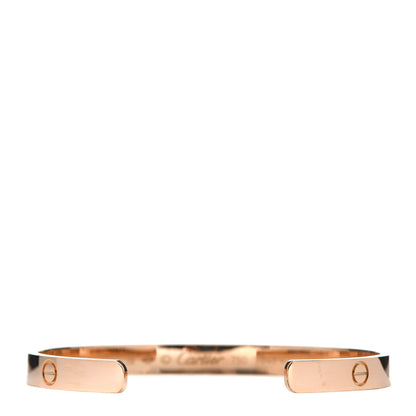 Cartier 18K Pink Gold LOVE Cuff Bracelet 19 3 of 5