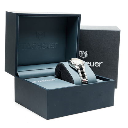 Tag Heuer Stainless Steel Diamond Bezel Mother of Pearl 27mm Aquaracer Lady Quartz Watch WBD1413 5 of 5