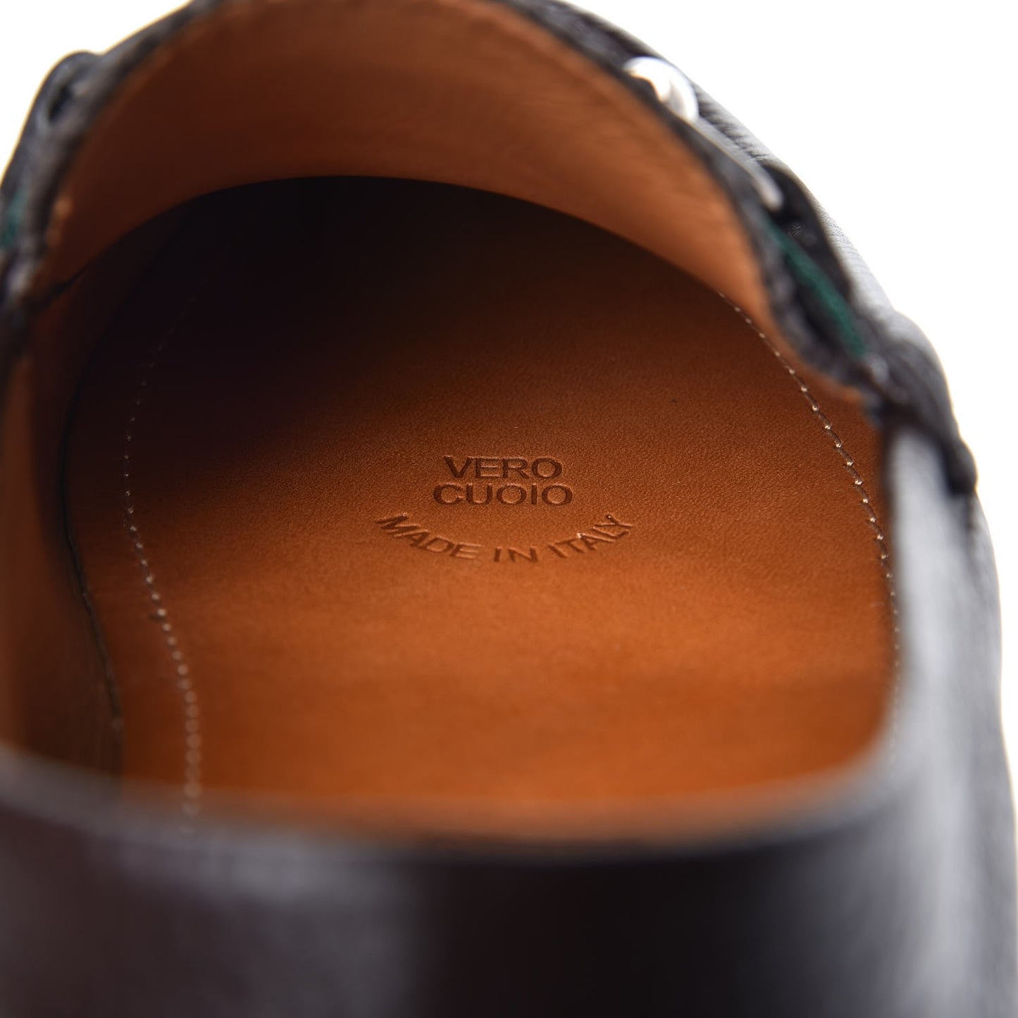 Calfskin Web Mens Horsebit Driver Loafers 7.5 Cocoa