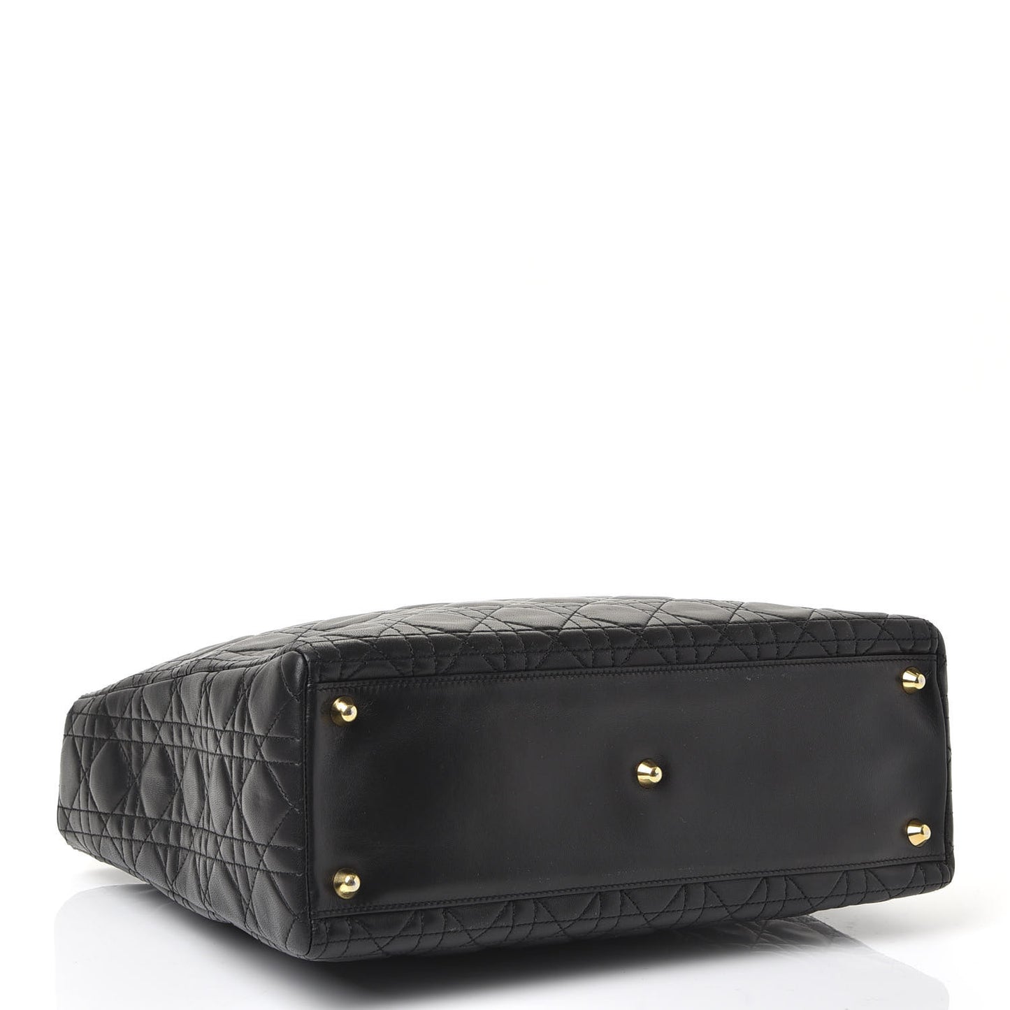 Lambskin Cannage Large Lady Dior Black