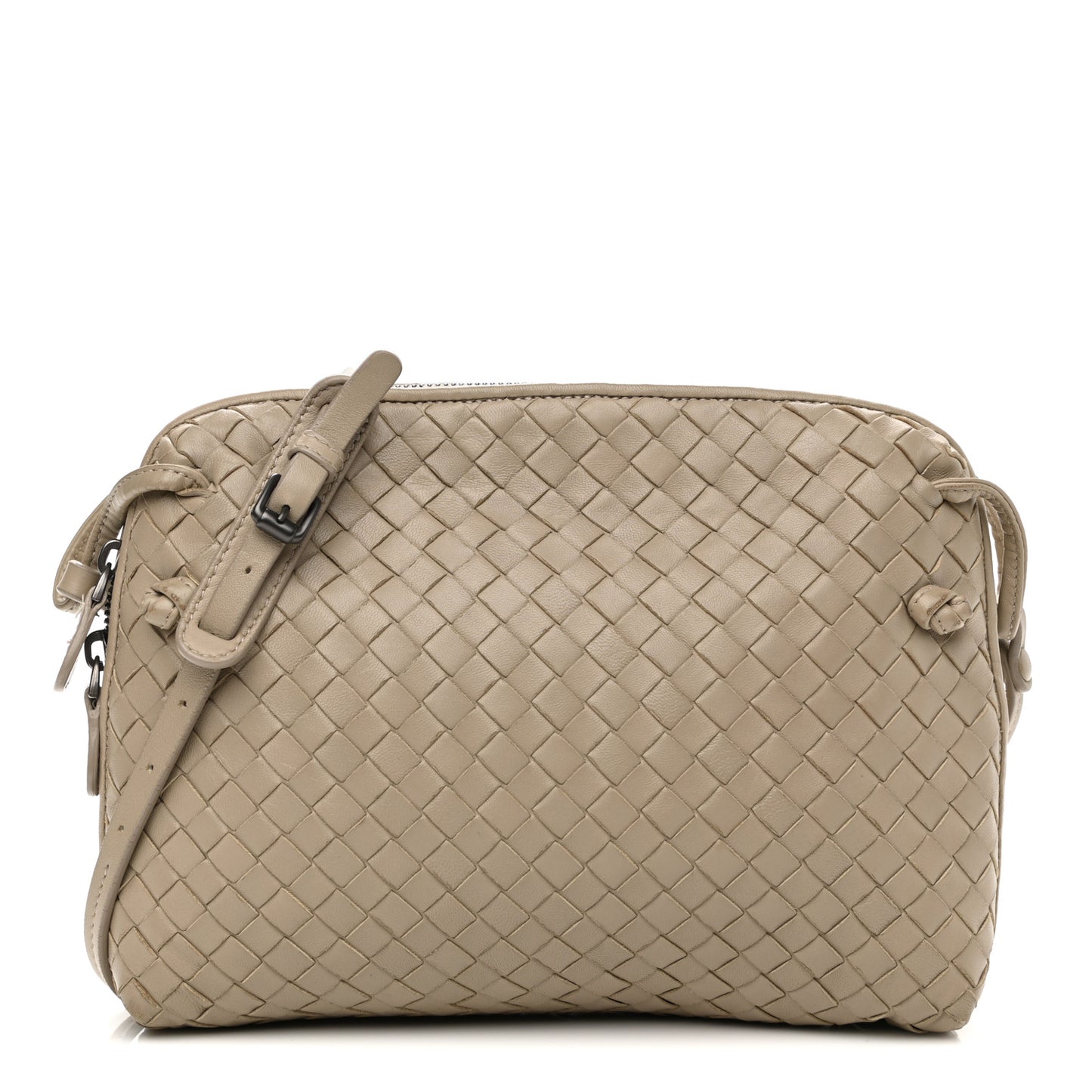 Nappa Intrecciato Crossbody Pillow New Sand