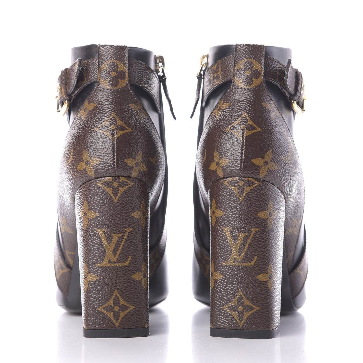 Calfskin Patent Monogram Matchmake Low Boots 39