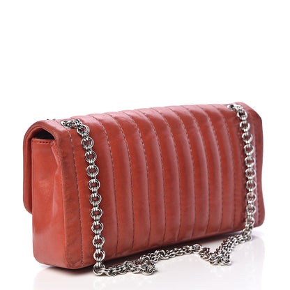 Chanel Lambskin Vertical Quilted East West Flap Red 3 of 24