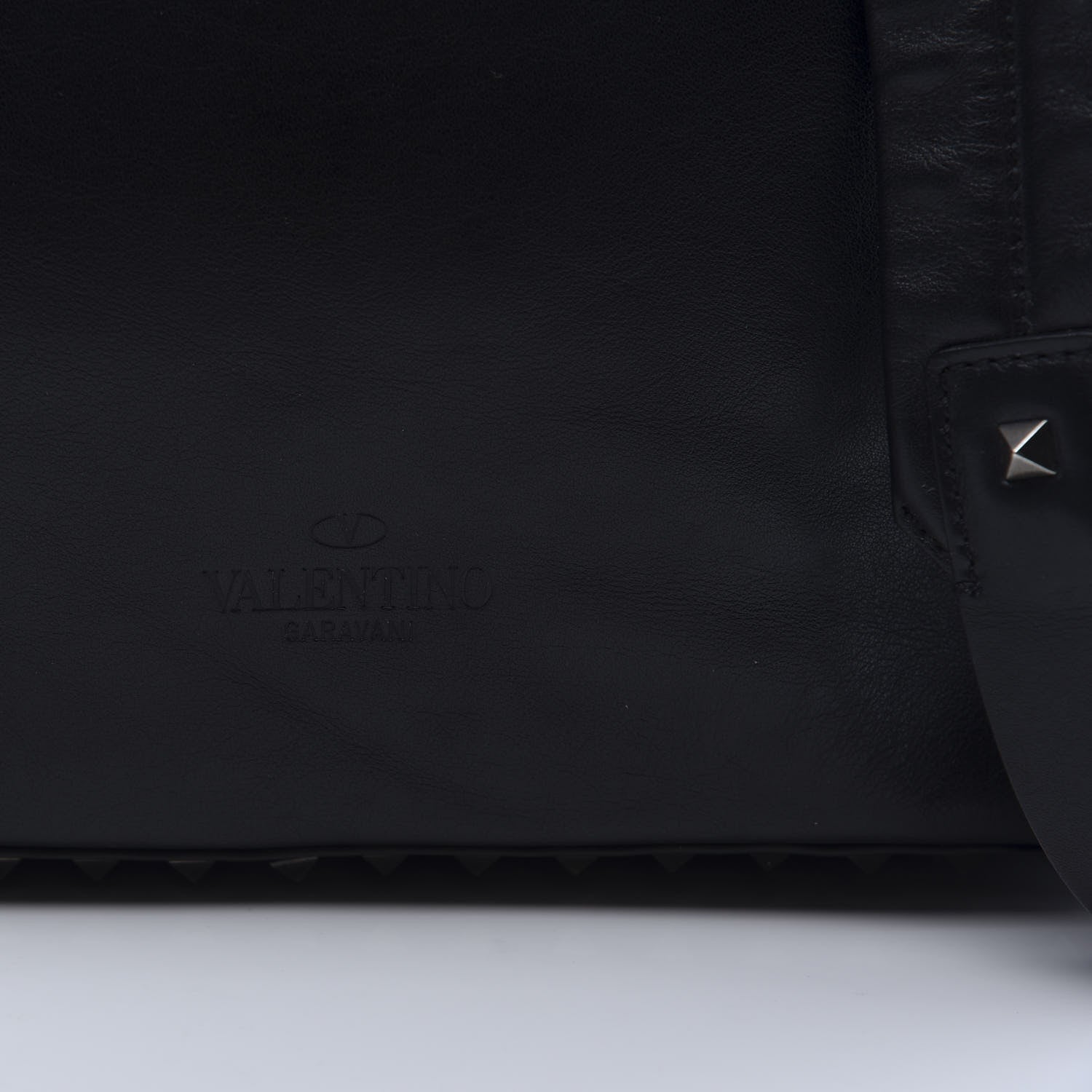 Valentino Garavani Vitello Medium Rockstud Backpack Black 8 of 9