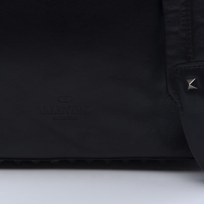 Valentino Garavani Vitello Medium Rockstud Backpack Black 8 of 9