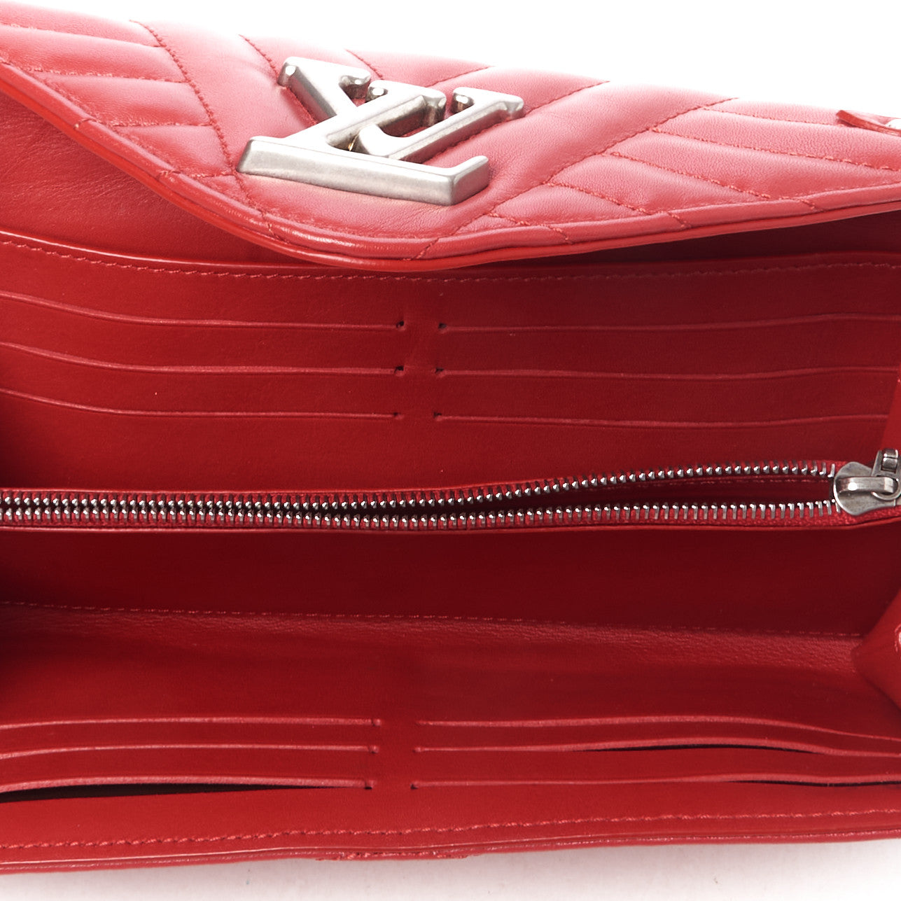 Louis Vuitton Calfskin New Wave Long Wallet Rouge 6 of 8