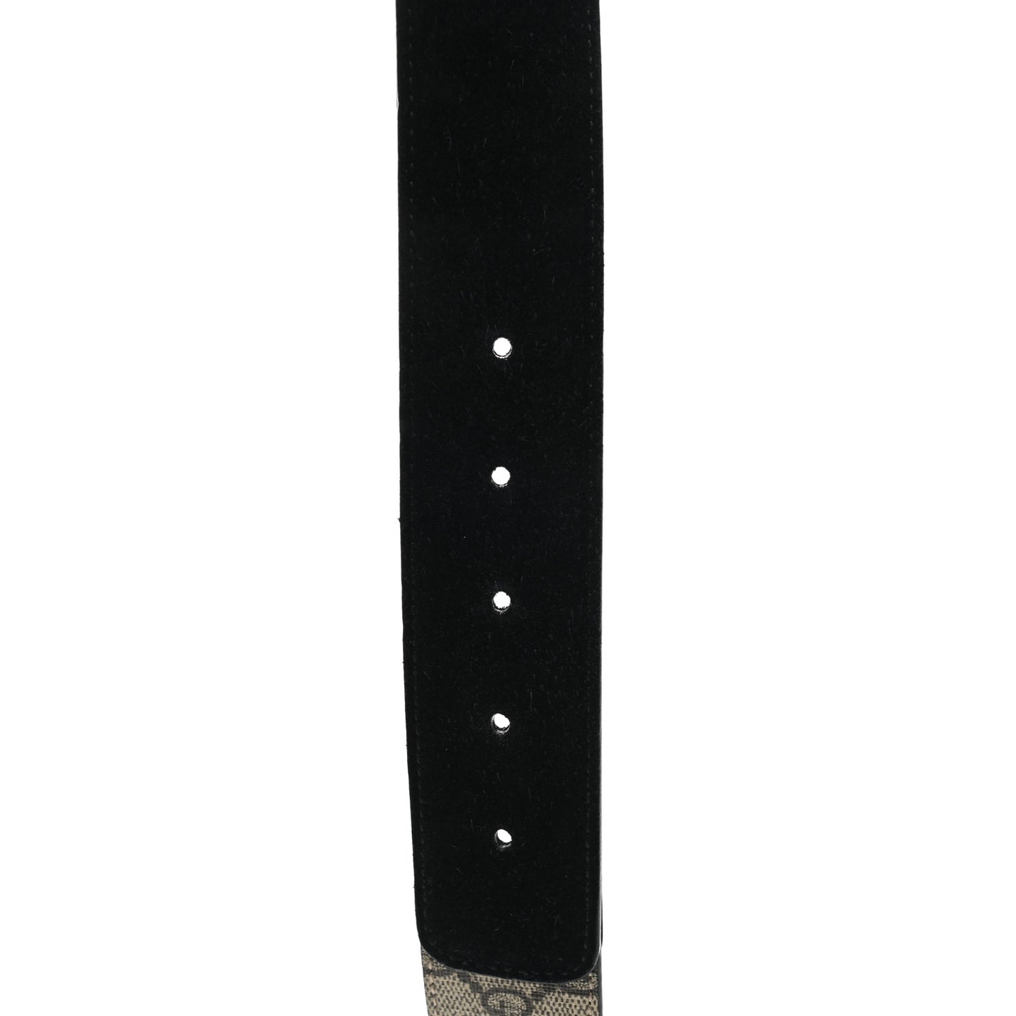 GG Supreme Monogram Suede Dionysus 40mm Belt 90 36 Beige Black