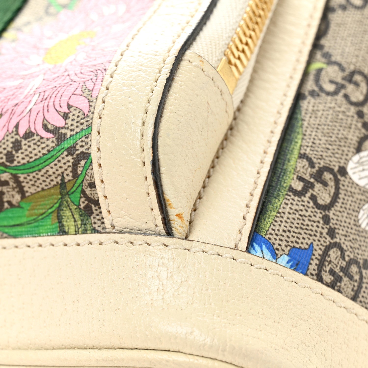 Gucci GG Supreme Monogram Flora Web Small Ophidia Day Backpack White 14 of 15