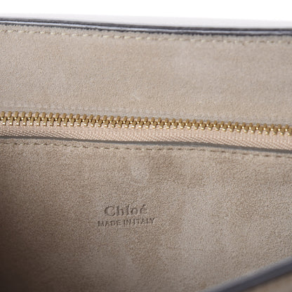 Chloe Calfskin Suede Medium Faye Shoulder Bag Motty Grey 7 of 8