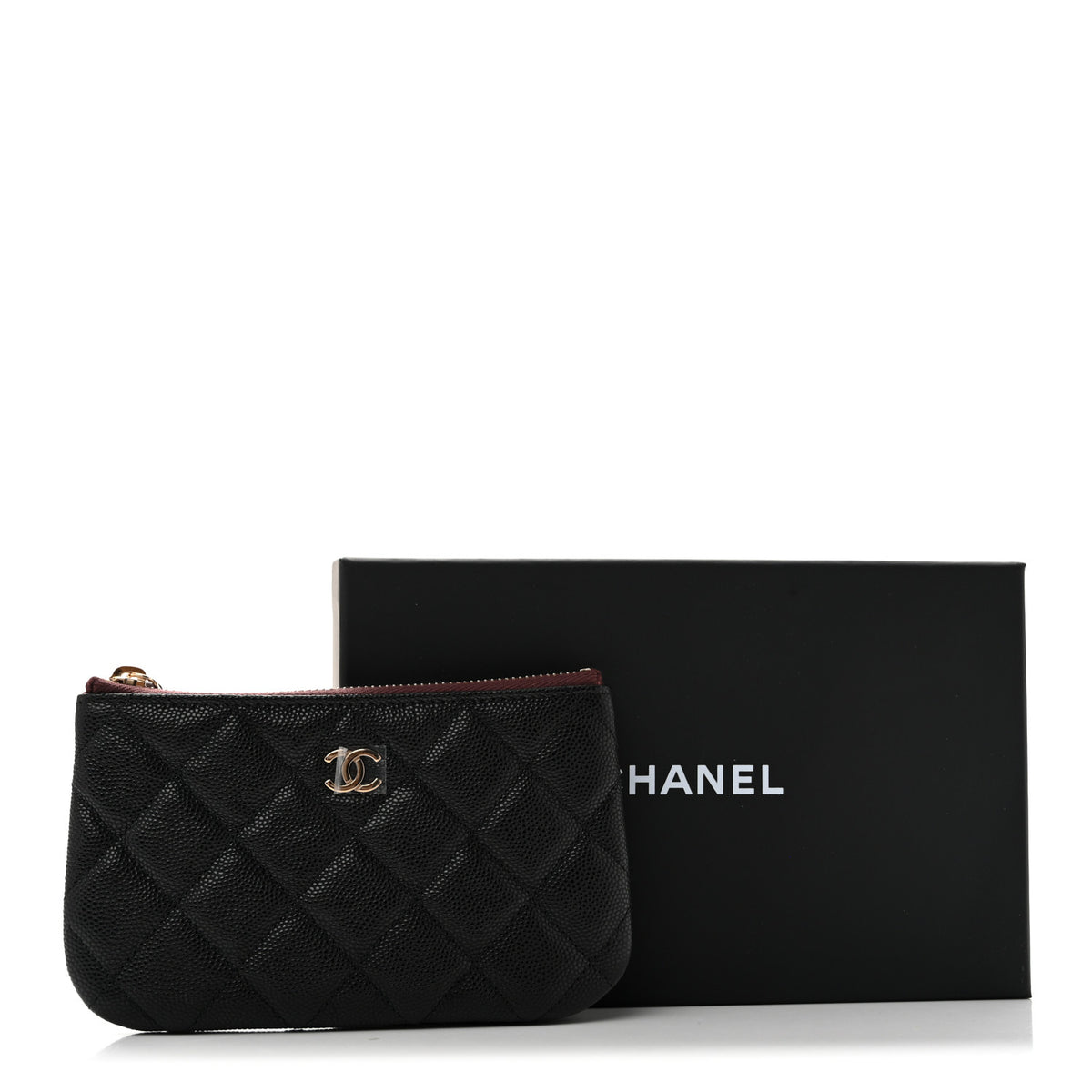 Chanel Caviar Quilted Small Cosmetic Case Black 9 of 9