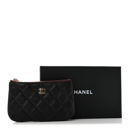 Chanel Caviar Quilted Small Cosmetic Case Black 9 of 9