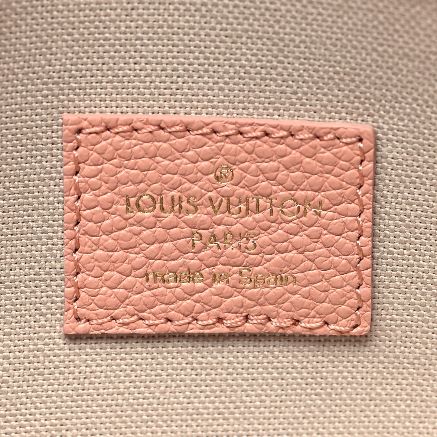 Empreinte Monogram Giant Felicie Pochette Chain Wallet Rose Trianon Creme