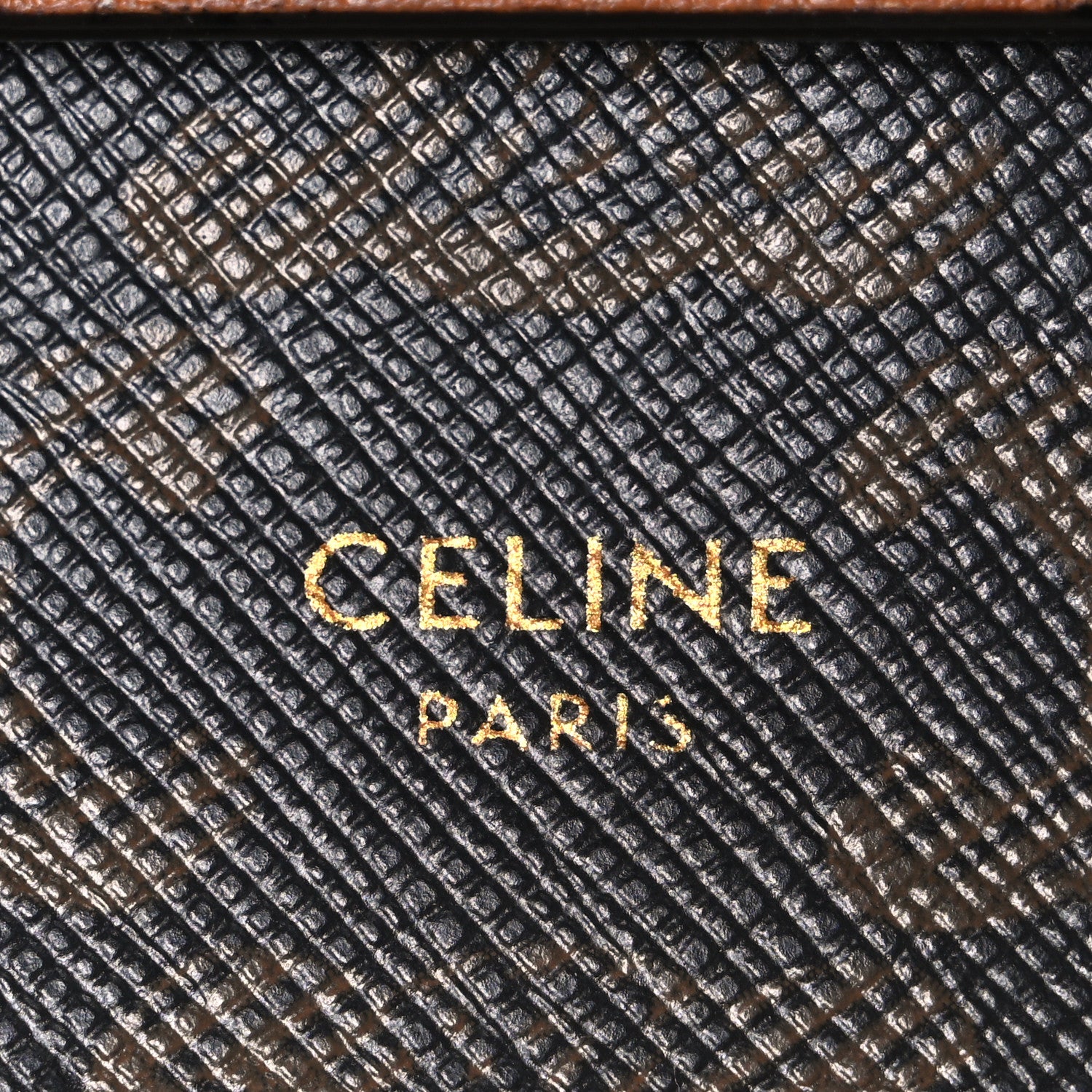 Celine Triomphe Canvas Lambskin Wallet On Strap Tan 5 of 10