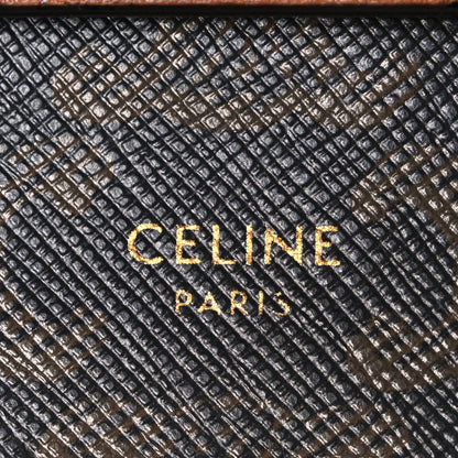 Celine Triomphe Canvas Lambskin Wallet On Strap Tan 5 of 10