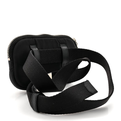 Prada Nylon Saffiano Belt Bag Black Red 3 of 10