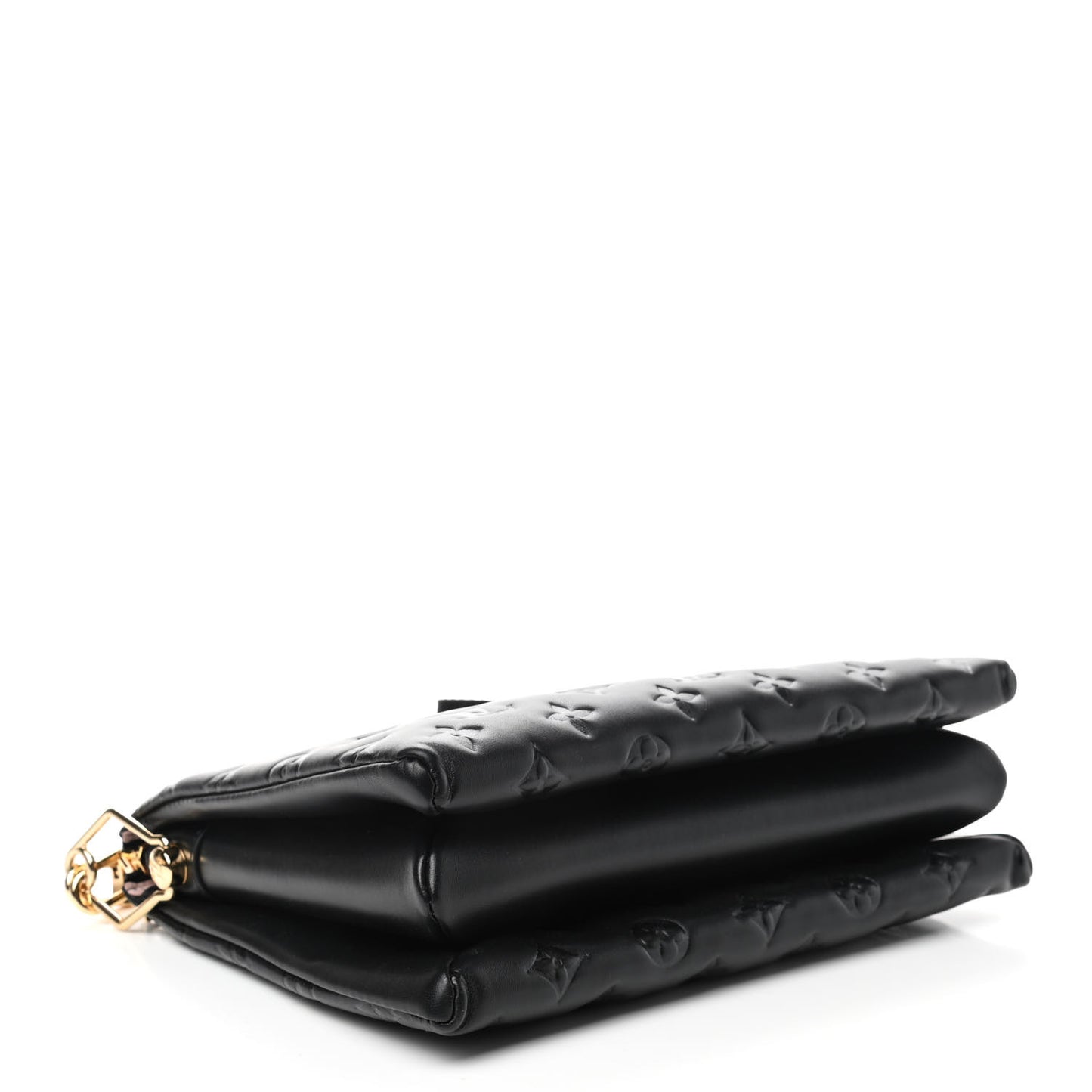 Lambskin Embossed Monogram Coussin PM Black