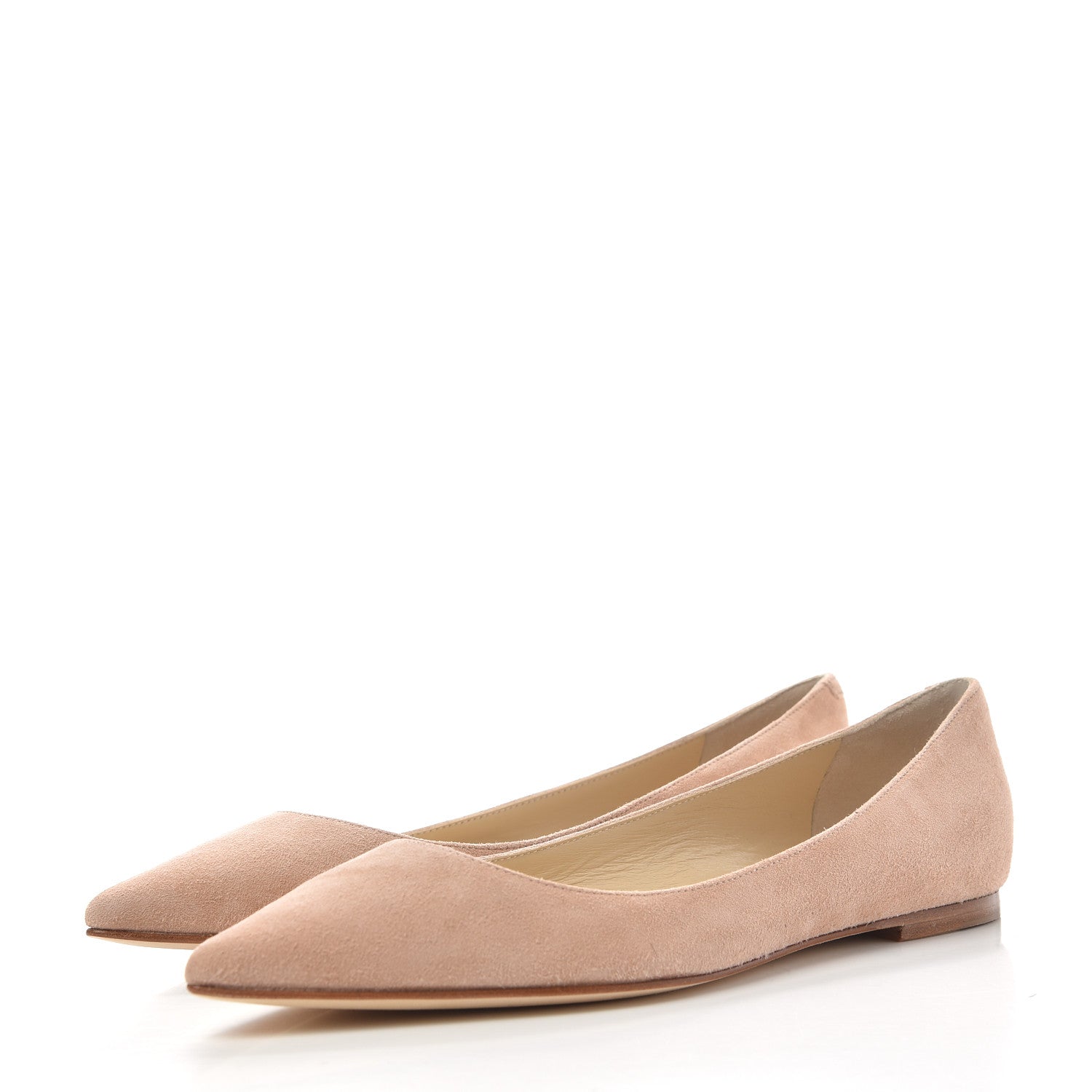 Jimmy Choo Suede Alina Flats 35 Powder Pink 3 of 11
