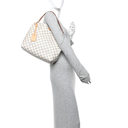Louis Vuitton Damier Azur Graceful PM Rose Ballerine 2 of 9