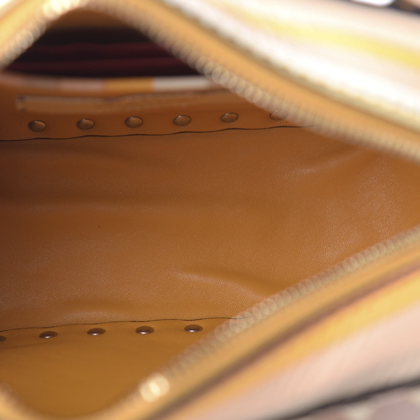 Vitello Native Couture 1975 Rockstud Camera Crossbody Bag Orange Multicolor
