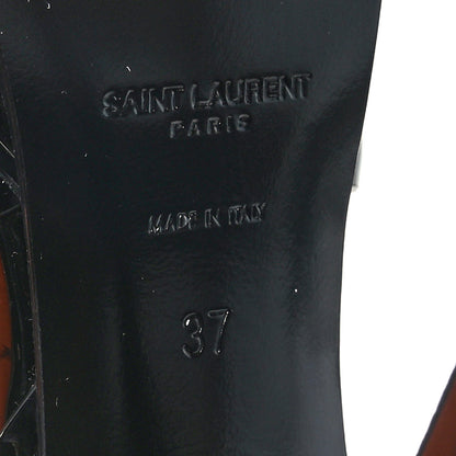Saint Laurent Patent Tribute 105 Platform Sandals 37 Black 7 of 7