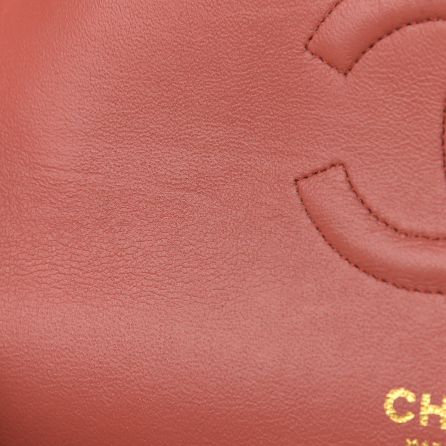 Chanel Caviar Quilted Medium Double Flap Coral 12 of 14