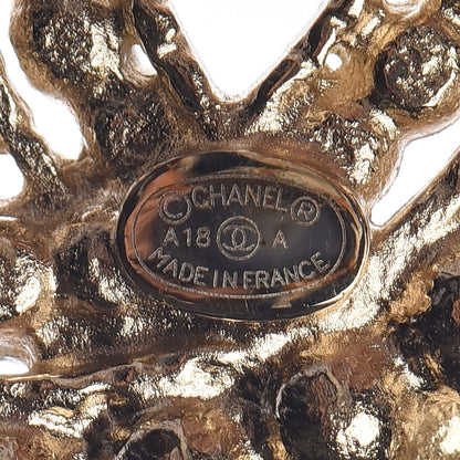 Chanel Pearl CC Brooch Gold 4 of 5