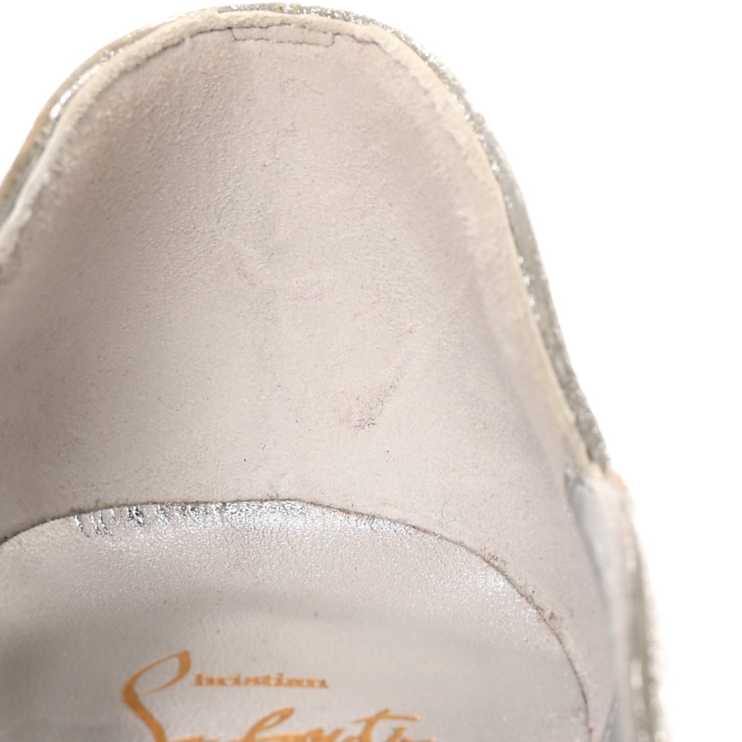 Christian Louboutin Glitter Specchio Hot Chick 100 Pumps 40.5 Silver 8 of 15