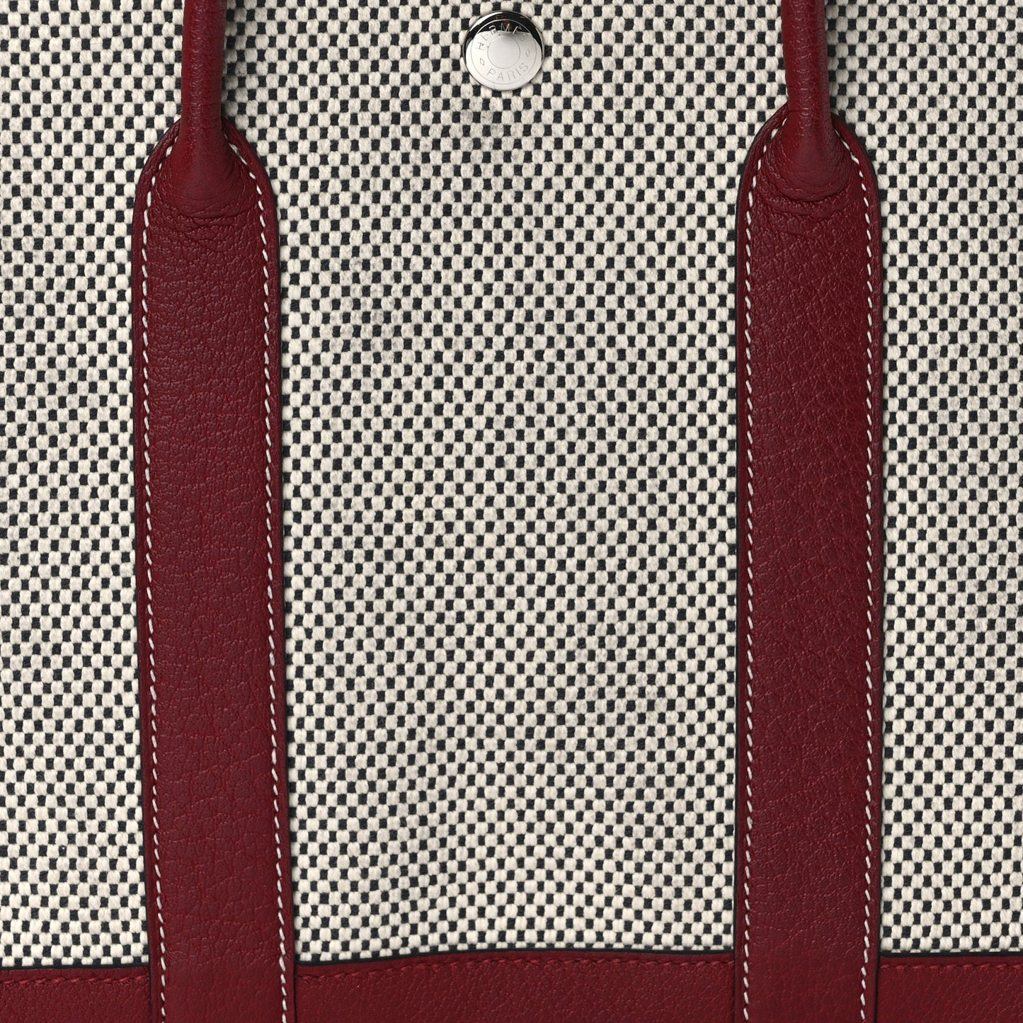 Toile H Buffle Gala Garden Party 30 TPM Tote Rouge H