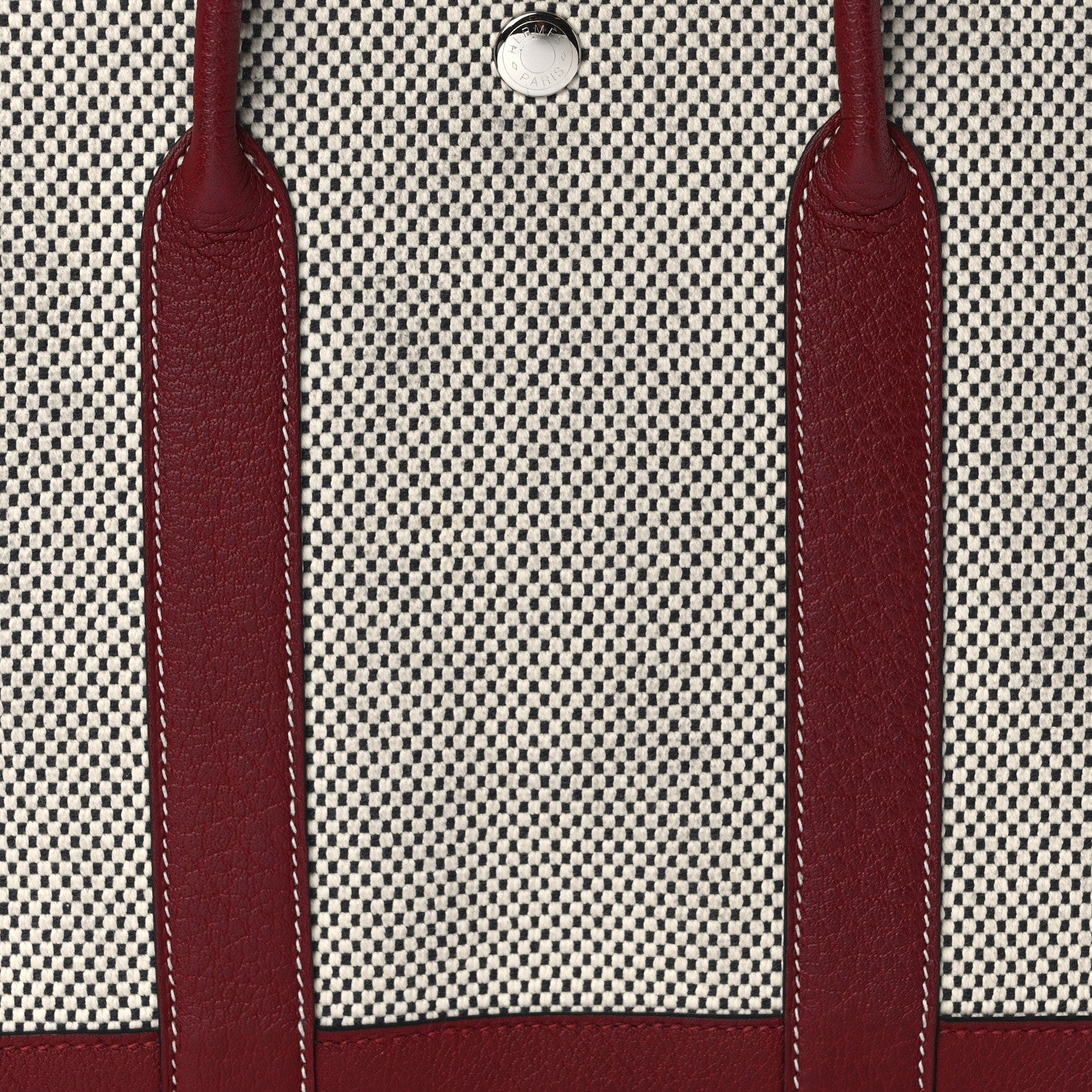 Hermes Toile H Buffle Gala Garden Party 30 TPM Tote Rouge H 7 of 11