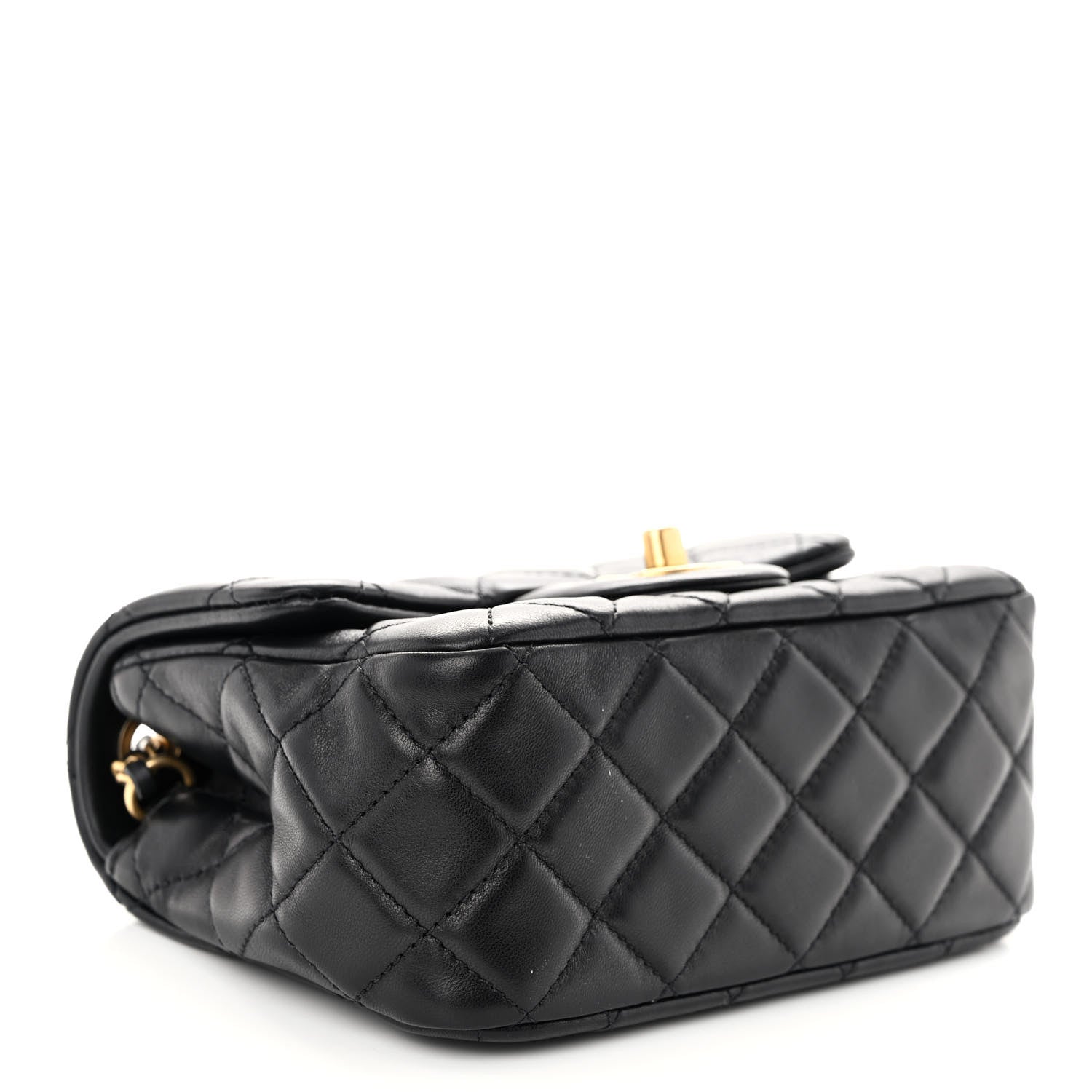 Chanel Lambskin Quilted Mini Pearl Crush Flap Black 4 of 10