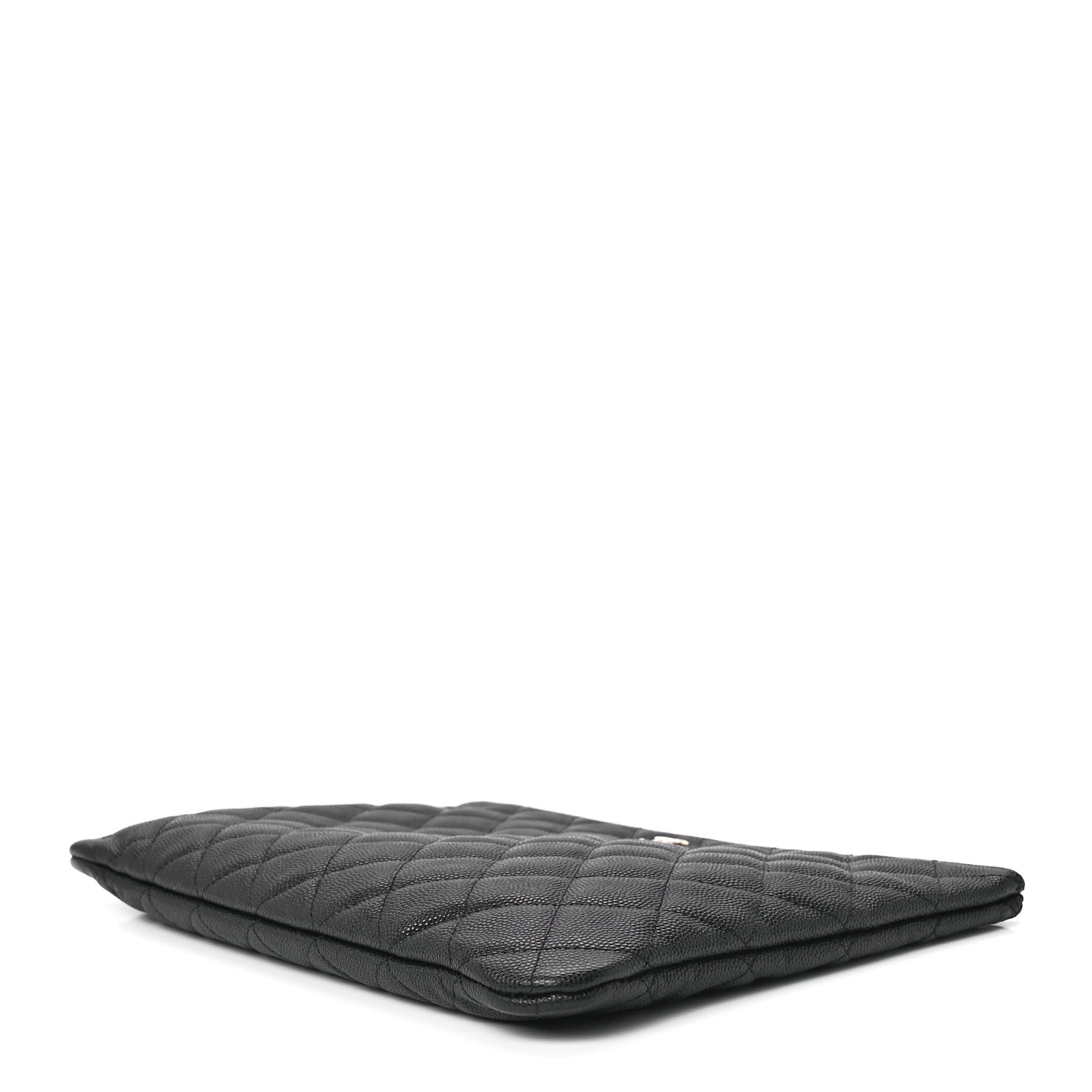 Chanel Caviar Quilted Medium Cosmetic Case Black 9 of 11