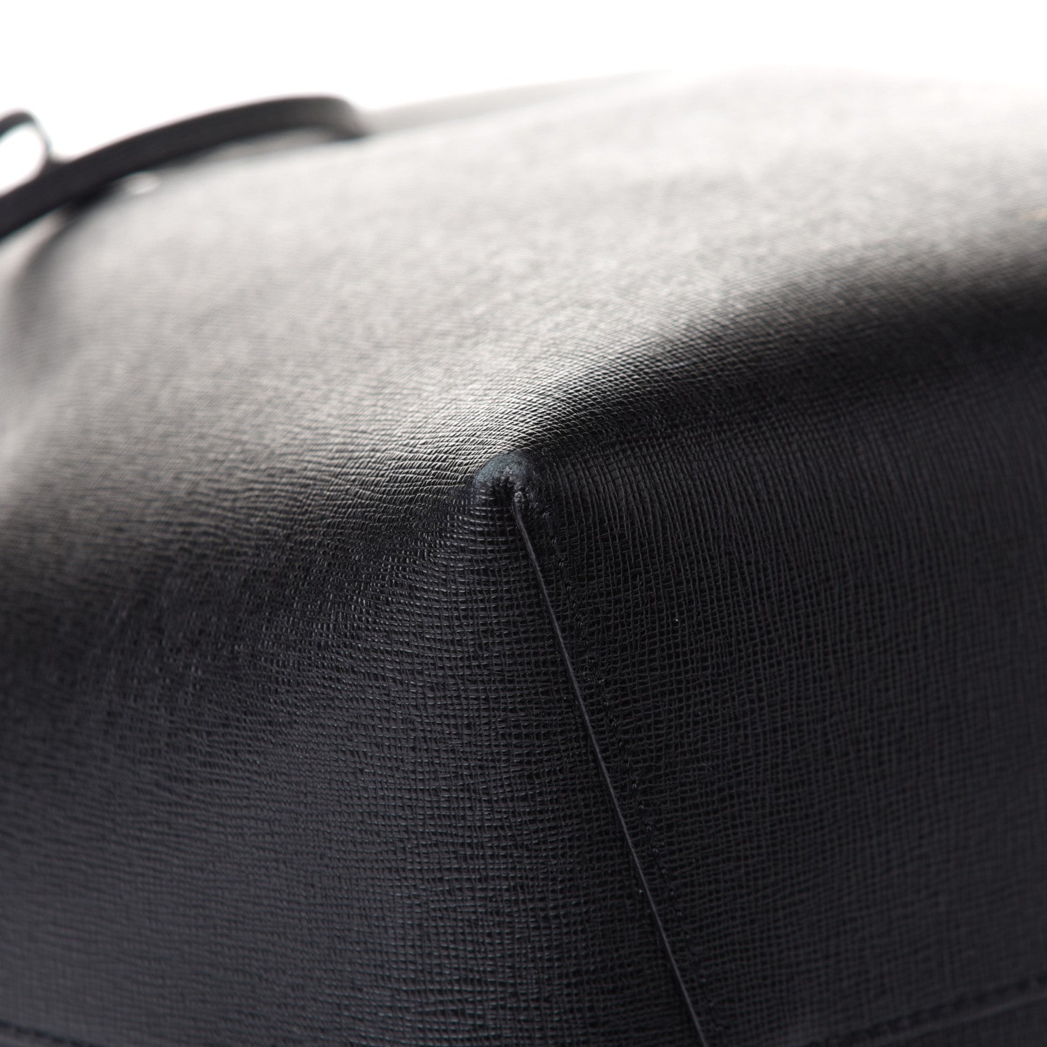Mansur Gavriel Saffiano Bucket Bag Black Flamma 8 of 14