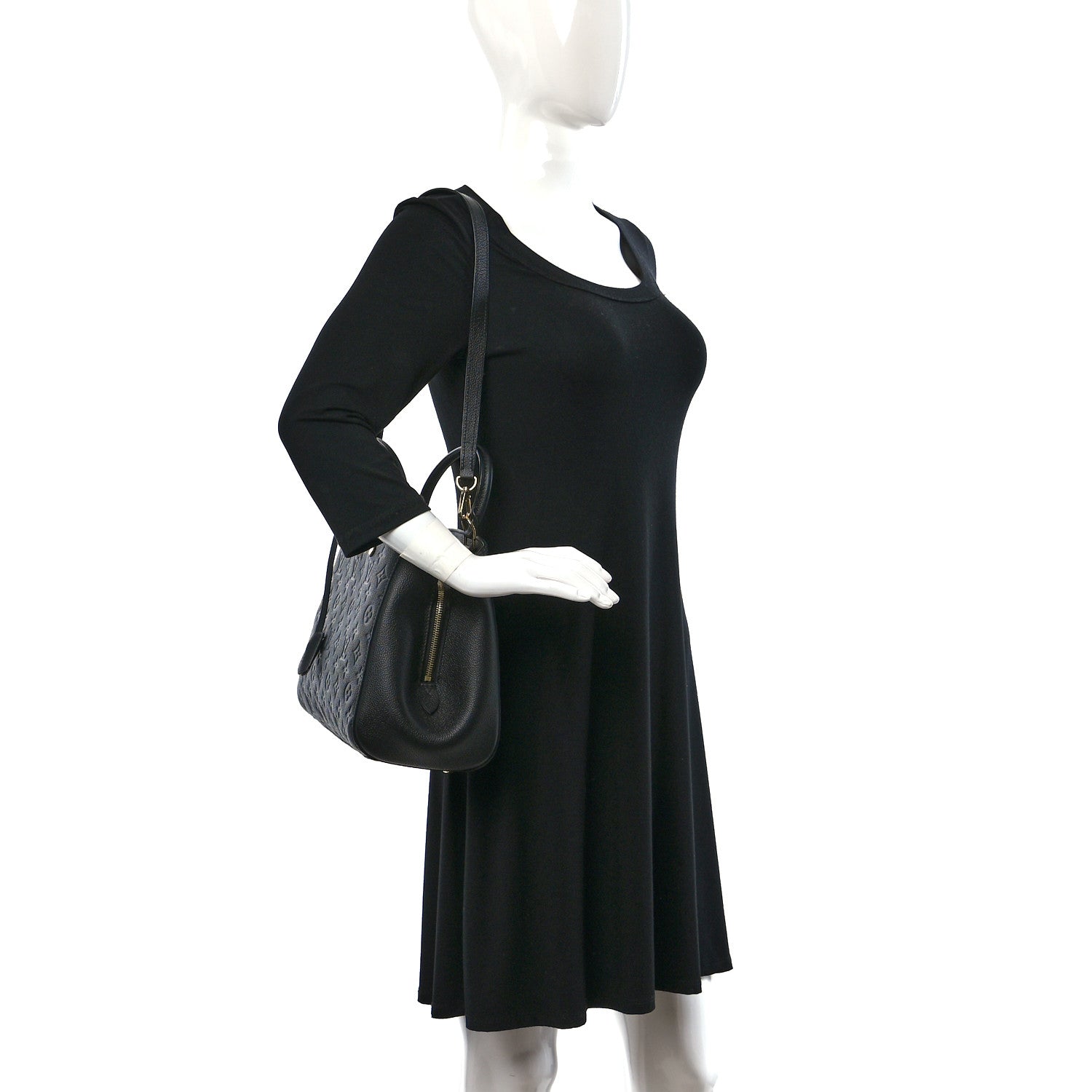 Louis Vuitton Empreinte Montaigne MM Black 2 of 9