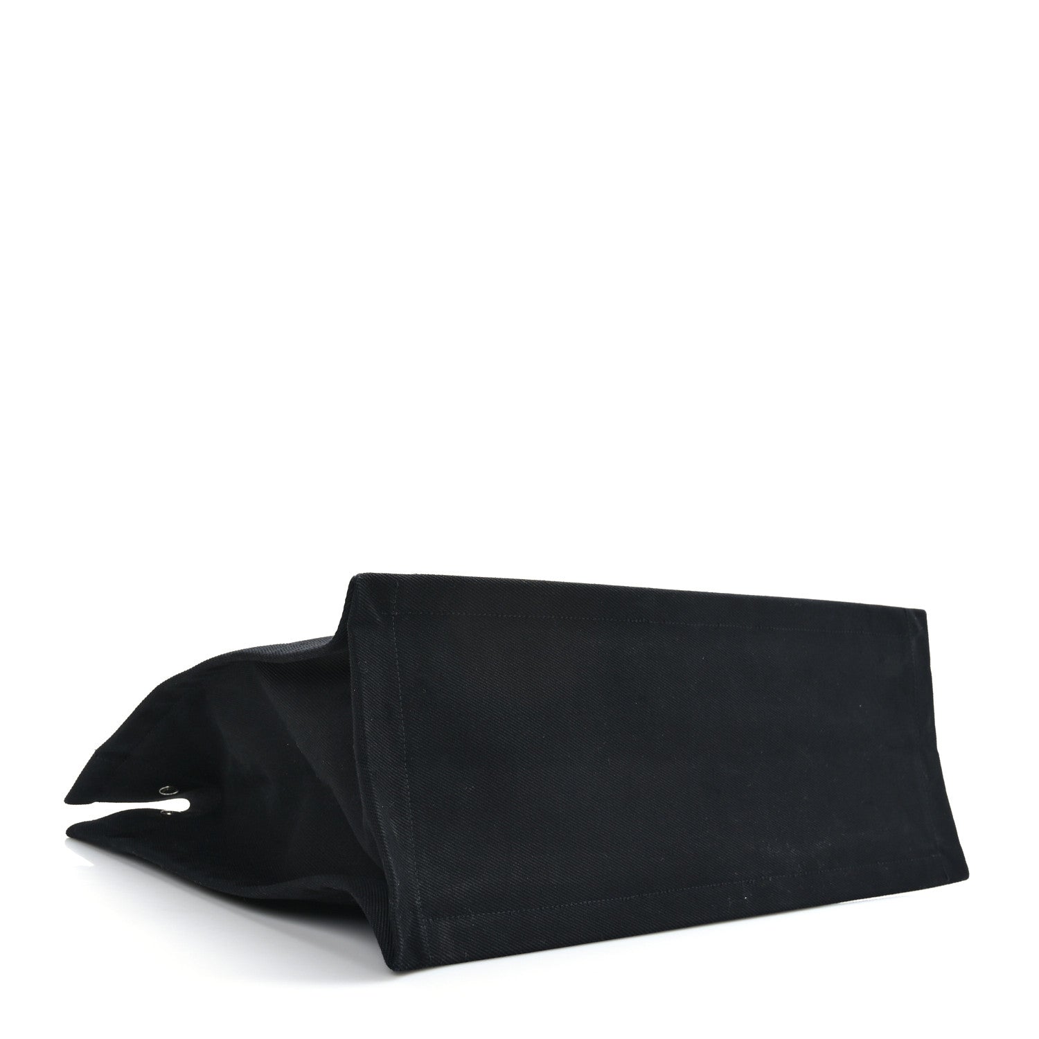 Saint Laurent Linen Calfskin Rive Gauche Tote Black 4 of 8