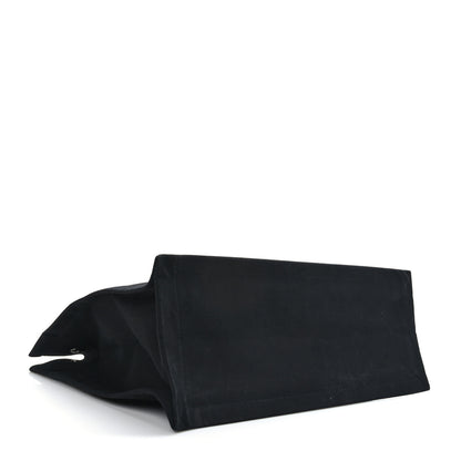 Saint Laurent Linen Calfskin Rive Gauche Tote Black 4 of 8